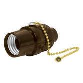 Zocalo de baquelita con interruptor de cadena volteck